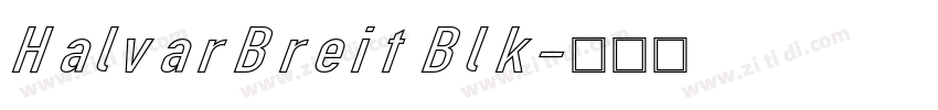 HalvarBreit Blk字体转换